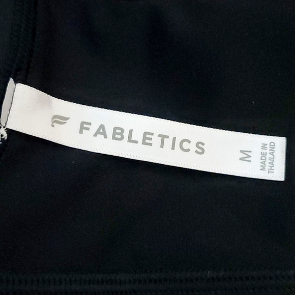 Fabletics Front Zip High Impact Sports Bra Black Sz M - Picture 8 of 8